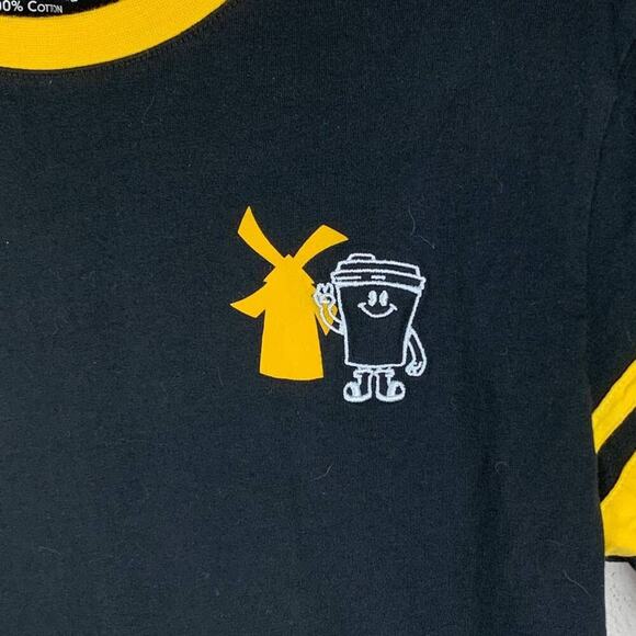 Dutch Bros Coffee Black and Yellow Steelers Inspired Tee Shirt Sz M - Picture 4 of 8
